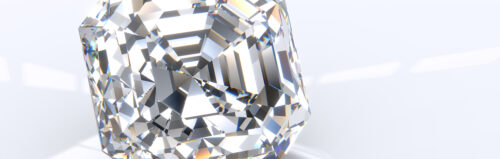 Diamond with facets