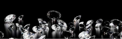 Diamonds on black background