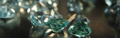 Natural green diamonds