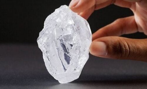 Premium Photo  Large uncut diamond stone in a natural state