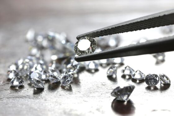 Diamanten onderscheiden van gewicht in karaat