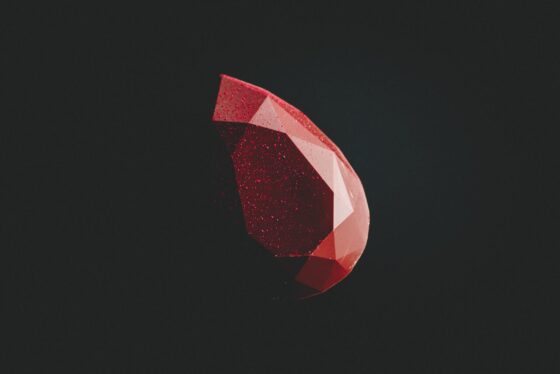 Red coloured diamond